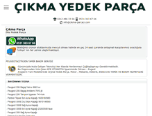 Tablet Screenshot of cikma-parcaci.com